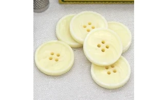 6 Boutons / 27MM / Ivoire