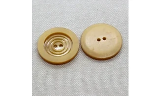 6 Boutons / 27MM / Brun "Cercles"