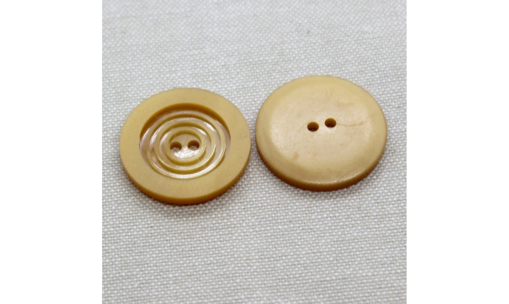 6 Boutons / 27MM / Brun "Cercles"
