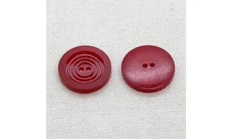 6 Boutons / 22MM / Rouge "Cercles"