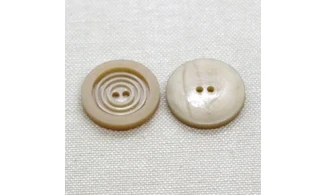 6 Boutons / 22MM / Brun sable "Cercles"