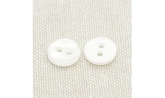 6 boutons / 10MM / Blanc