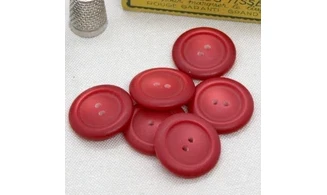 6 Boutons / 27MM / Rouge