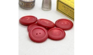 6 Boutons / 27MM / Rouge
