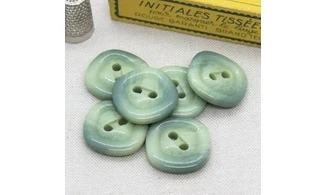 6 Boutons / 25MM / Vert