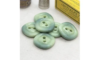 6 Boutons / 25MM / Vert