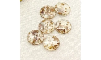 6 boutons / 23MM / Brun