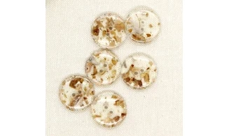 6 boutons / 23MM / Brun