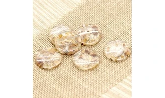 6 boutons / 23MM / Brun