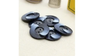 6 Boutons / 22MM / Bleu