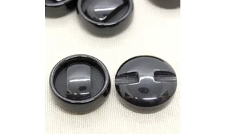 Boutons VINTAGE / 22,5MM / Noir