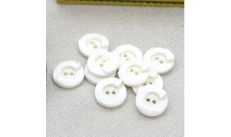 10 Boutons / 12MM / Blanc