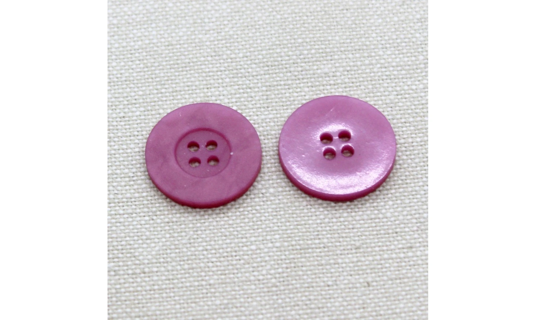 6 Boutons / 18MM / Rose Fushia