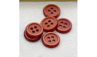 6 Boutons /18MM / Rouge
