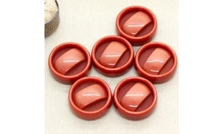 Boutons VINTAGE / 22,5MM / Rouge