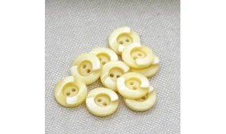 10 Boutons / 12MM / Jaune