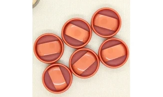 Boutons VINTAGE / 27,5MM / Rouge