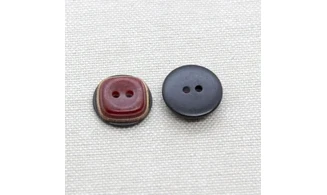 6 Boutons / 15MM / Rouge