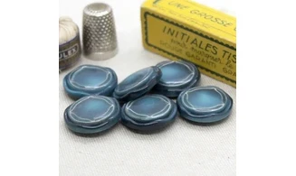 6 Boutons / 23MM / Bleu