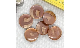 6 Boutons / 23MM / Brun