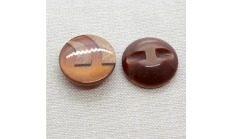 6 Boutons / 23MM / Brun
