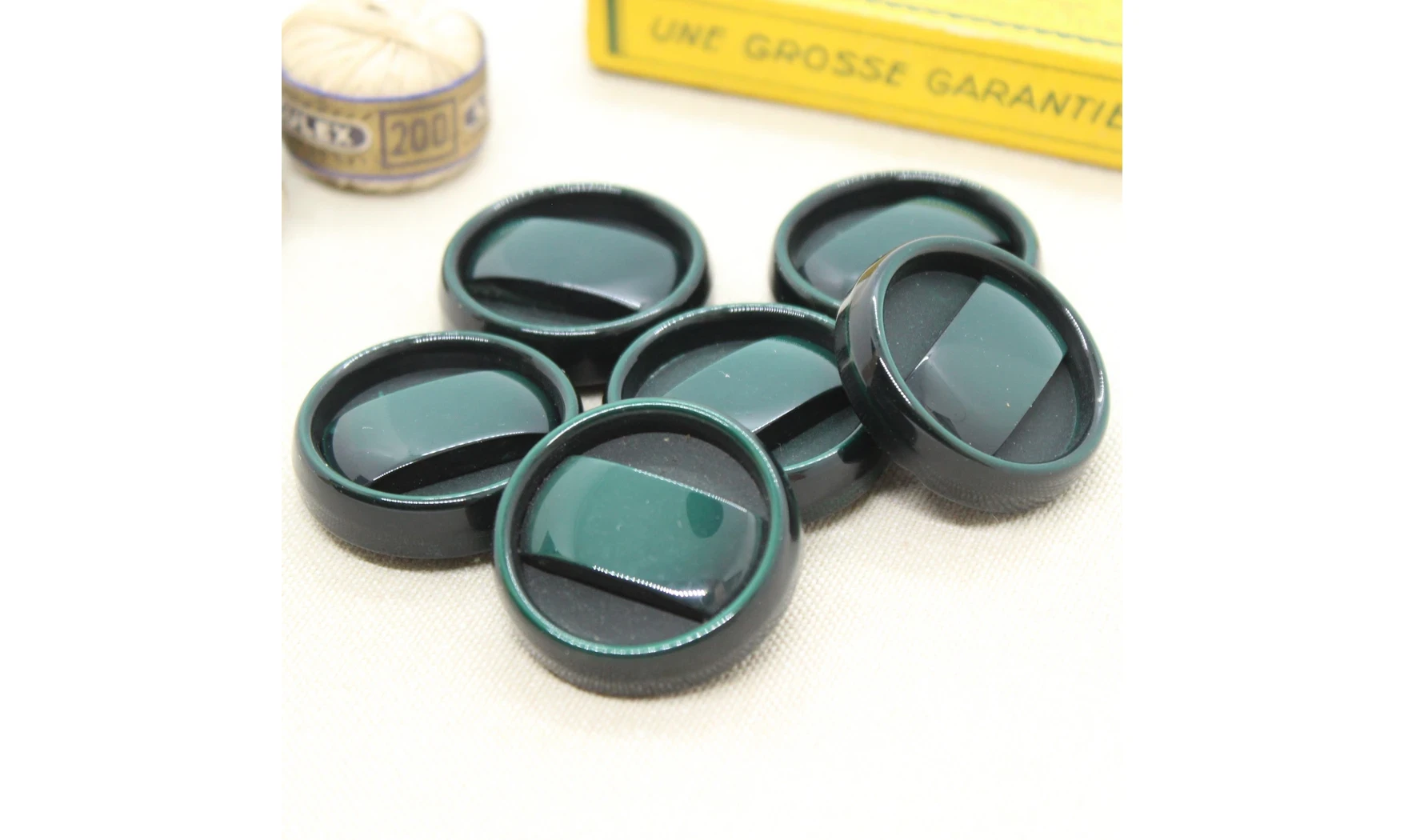 Boutons VINTAGE / 31,5MM / Vert