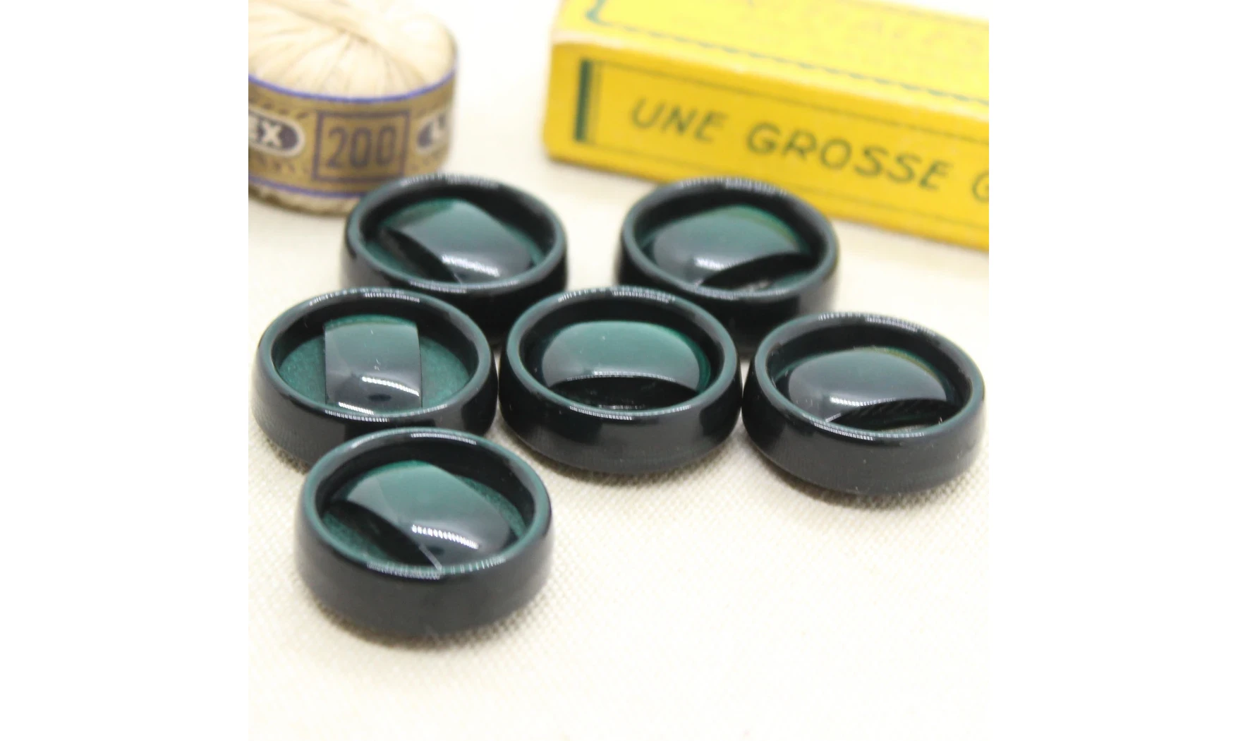 Boutons VINTAGE / 22,5MM / Vert