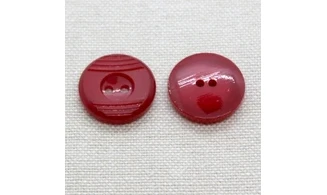 6 Boutons / 18MM / Rouge