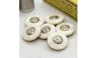6 Boutons / 18MM / Brun