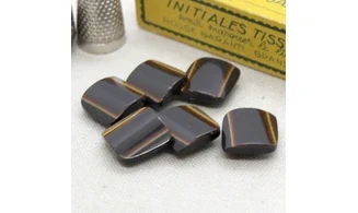 6 Boutons / 16MM / Marron