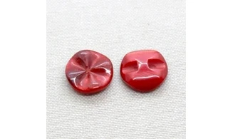 6 Boutons / 18MM / rouge