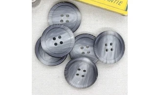 6 Boutons / 30MM / Gris