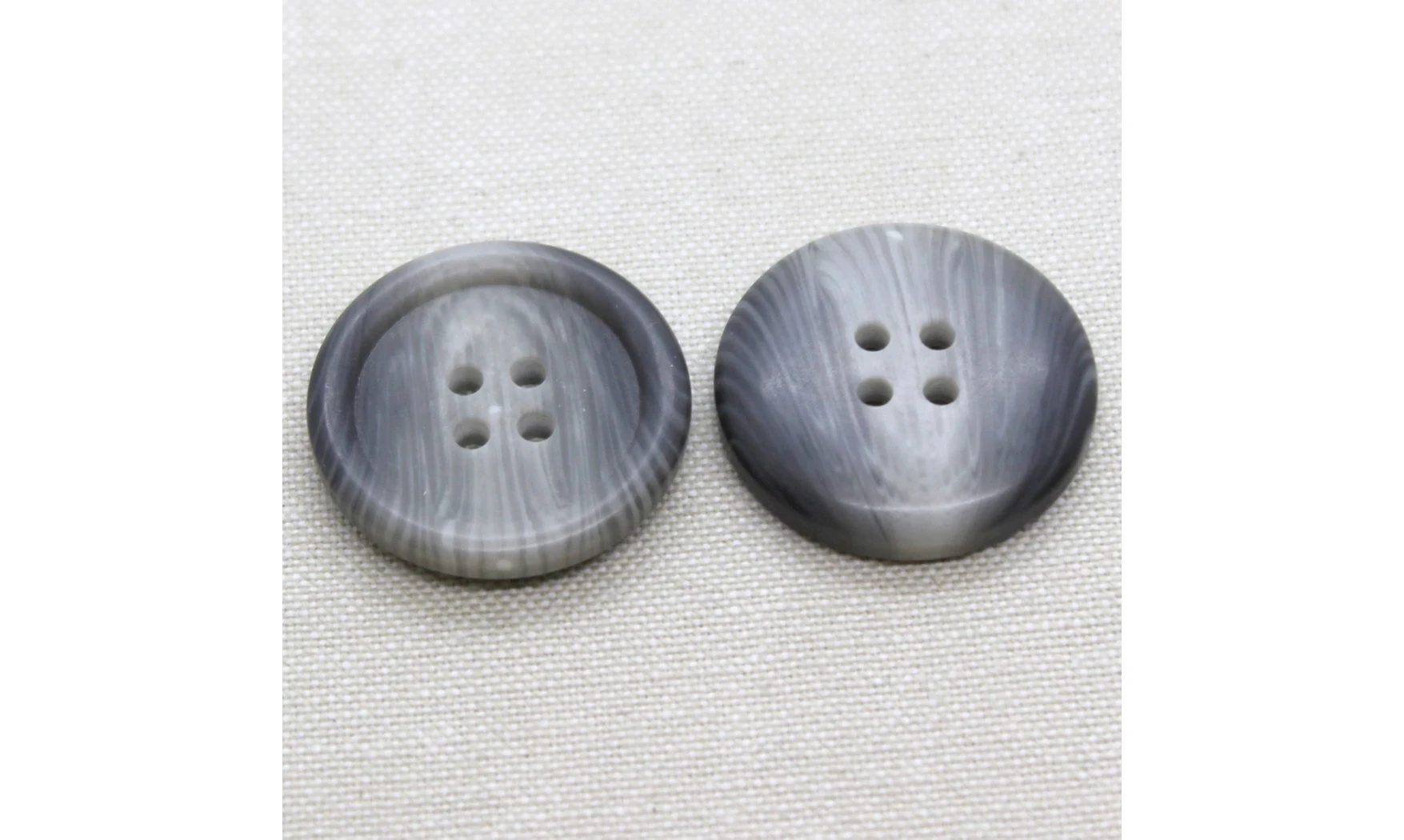 6 Boutons / 30MM / Gris