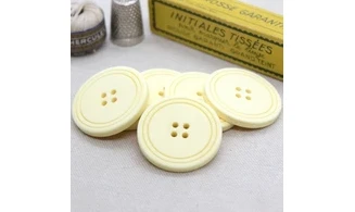 6 Boutons / 34MM / Jaune