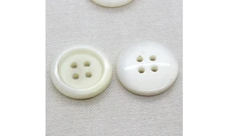 6 Boutons / 27MM / Blanc
