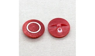 6 Boutons / 22MM / Rouge Couronne