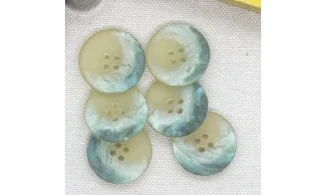 6 Boutons / 23MM / Vert