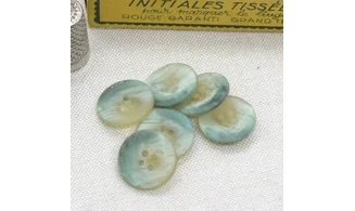 6 Boutons / 18MM / Vert