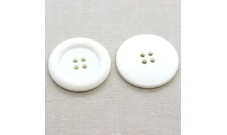 6 Boutons / 38MM / Blanc