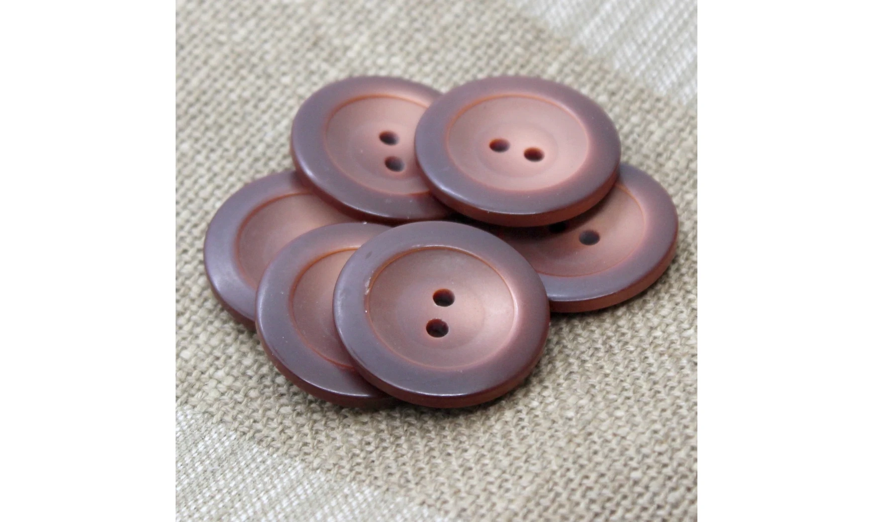 6 Boutons / 31MM / Marron