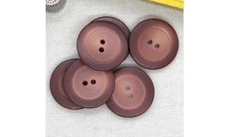 6 Boutons / 28MM / Marron