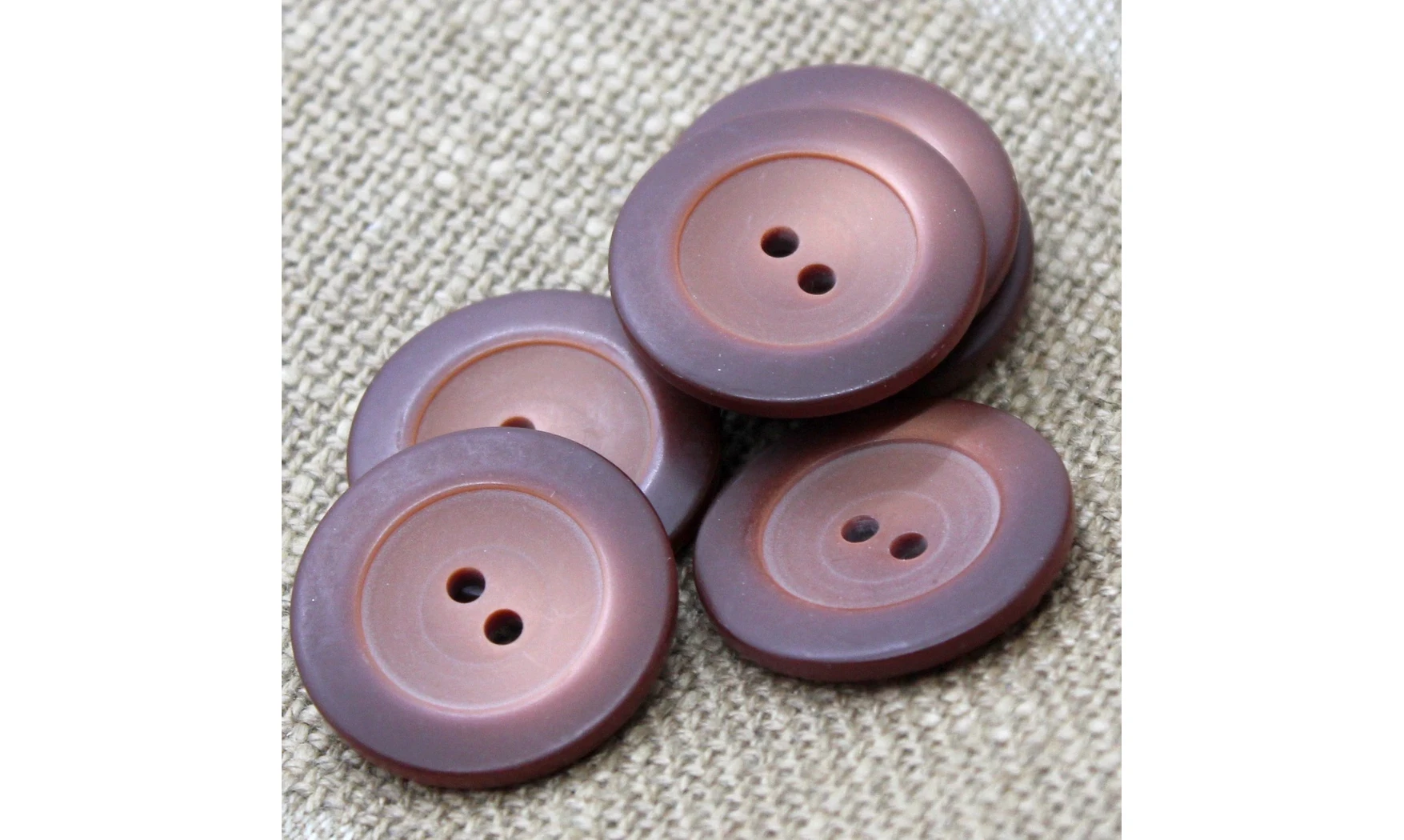 6 Boutons / 28MM / Marron