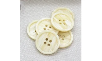 6 Boutons / 27MM / Ivoire