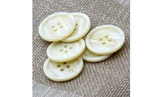 6 Boutons / 27MM / Ivoire