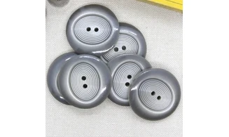 6 Boutons / 36MM / Gris