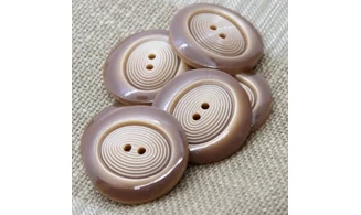6 Boutons / 36MM / Marron