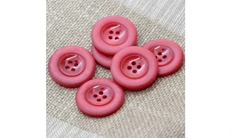 6 Boutons / 27MM / Rouge