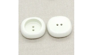 6 boutons / 26MM / Blanc