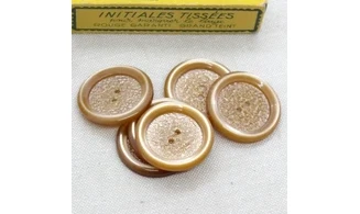 6 Boutons / 30MM / Brun