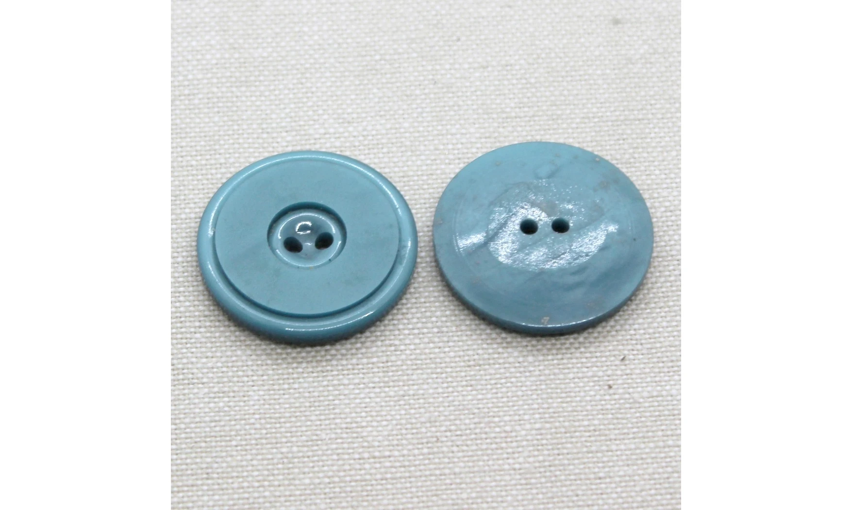 6 Boutons / 27MM / Bleu